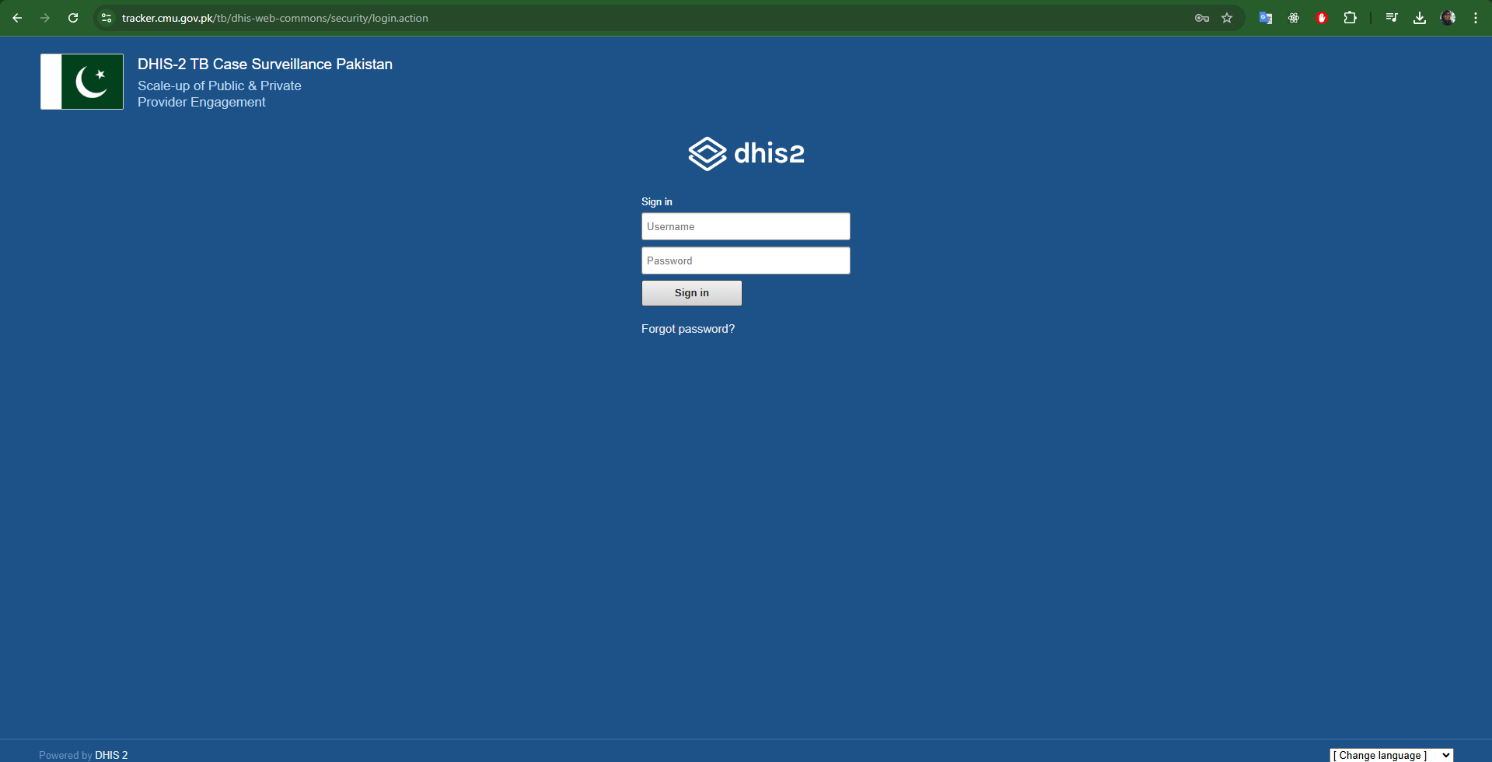 DHIS2 TB Case Surveillance Tracker